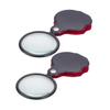 TOPPERFUN 2-Pack Small Folding Magnifying Glasses with Rotating Protective Covers, Compact Pocket Magnifiers for Reading, Hobbies, and Science Classes view 1
