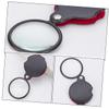 TOPPERFUN 2-Pack Small Folding Magnifying Glasses with Rotating Protective Covers, Compact Pocket Magnifiers for Reading, Hobbies, and Science Classes view 3