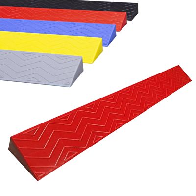 JINGJIAOPLSD Plastic Door Threshold Ramp, 16.5 cm High, Portable Ramp for Wheelchairs, Wheelbarrows, Bicycles and Robot Vacuums, Red, 100 x 8 x 2.5 cm
