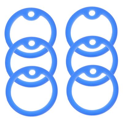 Luxshiny 6-Pack Silicone Dog Tag Covers