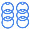 Luxshiny 6-Pack Silicone Dog Tag Covers view 1