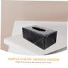 VALICLUD European-Style Leather and MDF Tissue Box, Large Capacity, Marble Design view 3