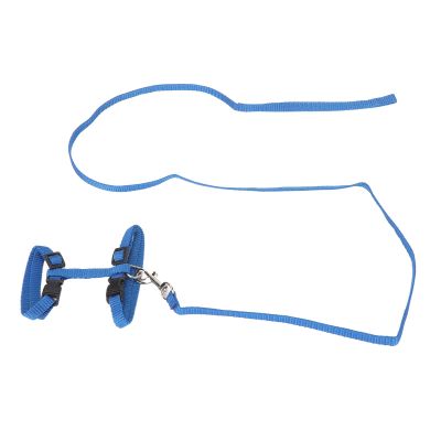 Naroote Cat Harness and Leash Set, H-Shaped Adjustable Lightweight Harness for Small Pets and Kittens, Blue