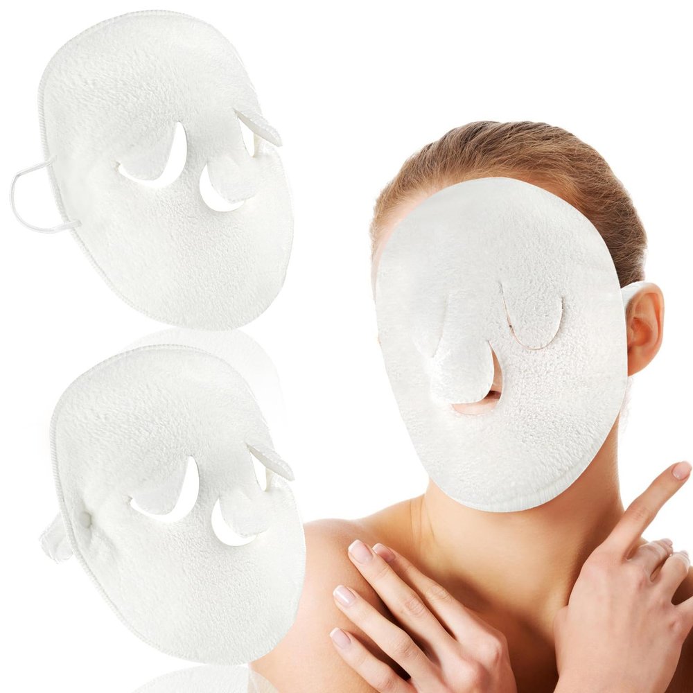 2-Piece Reusable Face Spa Compress Masks