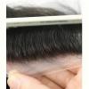 Men’s Toupee, 8 x 10, Wavy, PU Leather Hair System, Black and Gray view 3