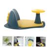 KOCKSHION Non-Slip, Stable Bathtub Seat for Toddlers, Blue, with Non-Slip Mat view 3