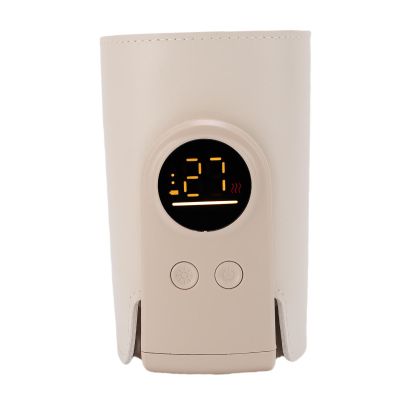 Fockety Portable Baby Bottle Warmer, USB-C, 1-Minute Heating, 6-Level Night Light, 10,000 mAh