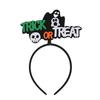 Umiin Halloween Headbands with Pumpkin, Skull and Bat Decorations view 1