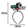 Umiin Halloween Headbands with Pumpkin, Skull and Bat Decorations view 2