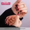DANNI & TONI Semi-Cured Gel Nail Wraps, Blood Shadow Red-Black Ombre view 2