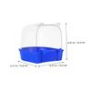 Supvox Hanging Parrot Birdcage Bath with Splash Guard view 2