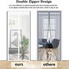 BANTASE Insect Screen Door for Cats and Dogs, Durable, Pet-Safe, with Zipper, 120 x 220 cm view 2