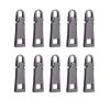 Metal Zipper Pulls, Removable Replacement Tabs for Clothing, Jackets, Luggage and Suitcases, Black, Size S, 100 Pieces view 1