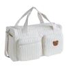 ALINUOYQ Quilted Baby Diaper Bag, Large Mom Travel Bag for Women view 1