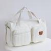ALINUOYQ Quilted Baby Diaper Bag, Large Mom Travel Bag for Women view 2