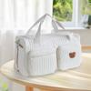 ALINUOYQ Quilted Baby Diaper Bag, Large Mom Travel Bag for Women view 3