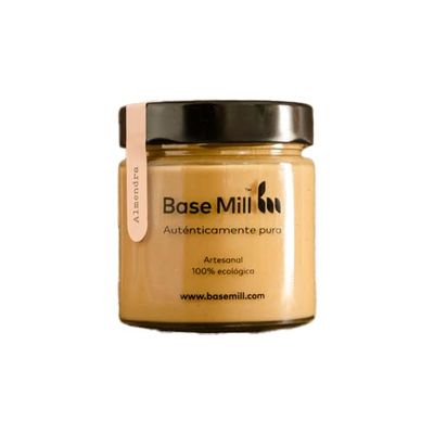 Base Mill 100% Organic Almond Paste (200 g) – Artisanal Stone-Milled, Vegan, Gluten-Free, Low in Sugar, High in Fiber