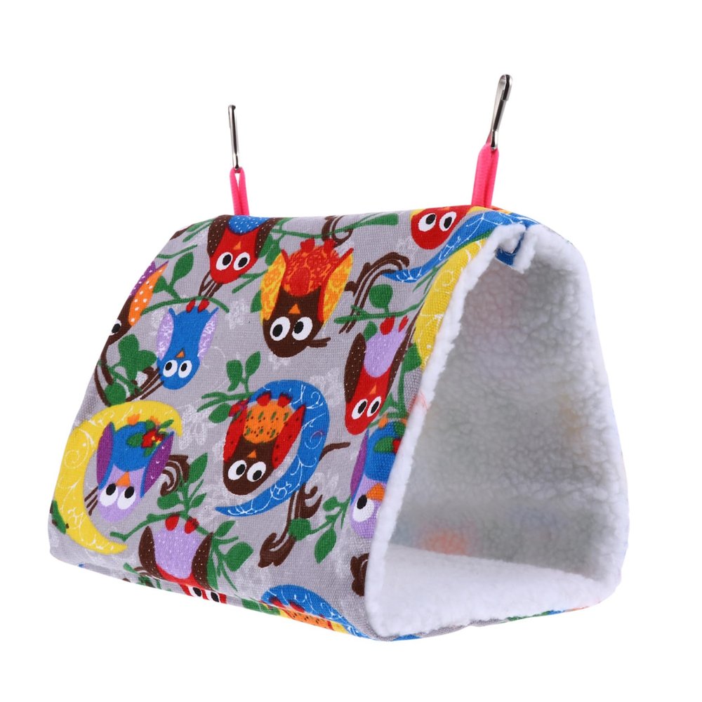 Abaodam Cotton and Berber Fleece Parrot Warm Nest, Hanging Bird House for Birds and Parrots, Comfortable Bird Sleeping Bed for Winter Holidays