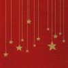PPD 15 Christmas Star Garland Napkins on Red, 33 x 33 cm view 1