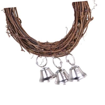 Standing Parrot Swing, 15 cm, Rattan, for Cage and Garden