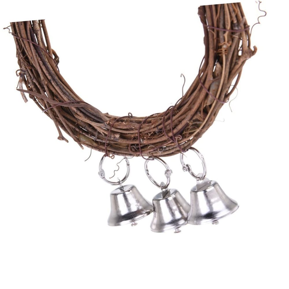 Standing Parrot Swing, 15 cm, Rattan, for Cage and Garden