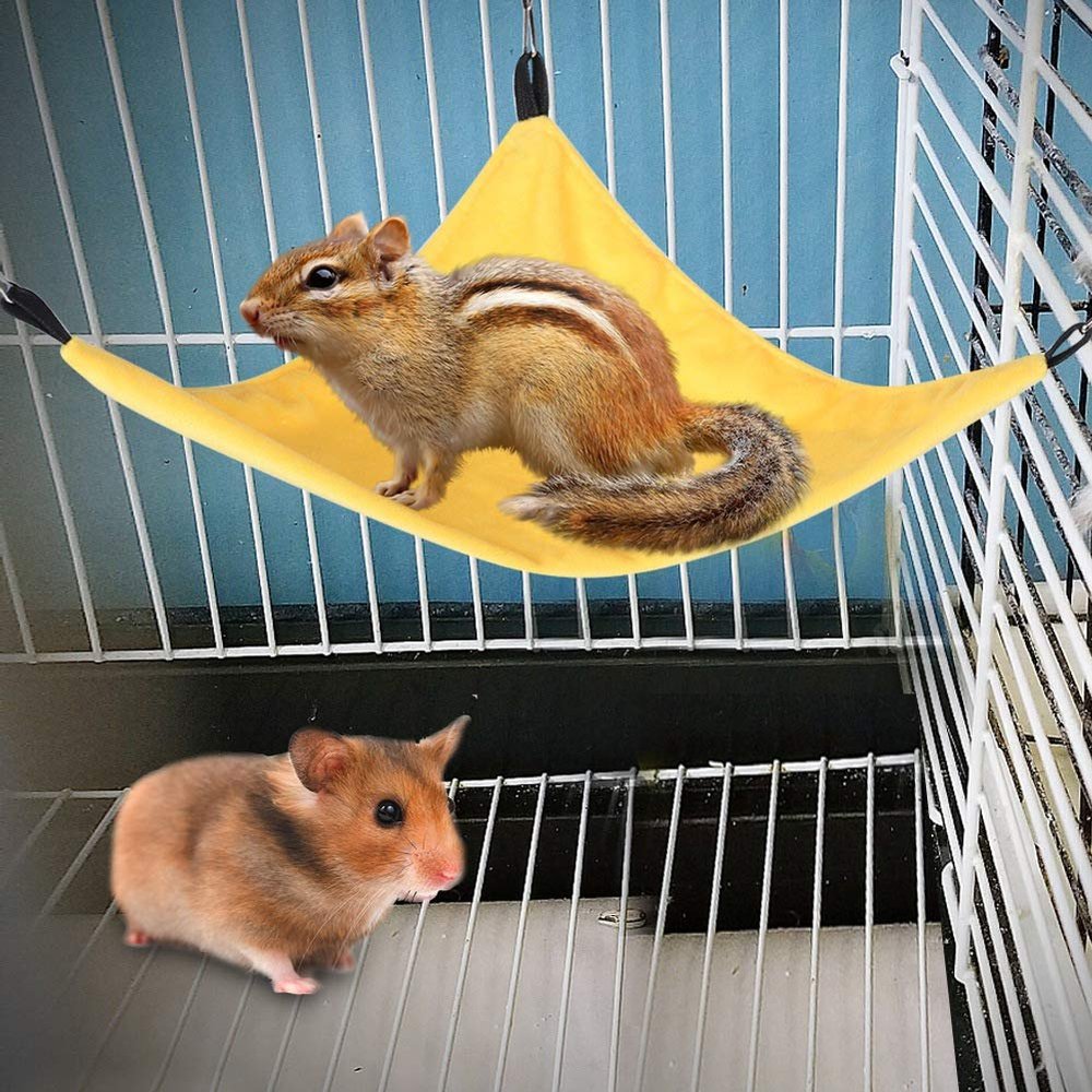 Pssopp Small Pet Hammock with Clips, Triangle Design