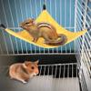 Pssopp Small Pet Hammock with Clips, Triangle Design view 1
