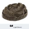 Men's 0.04 mm Thin-Skin Human Hair Toupee with PU Base view 2