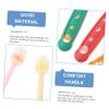 KOCKSHION 3-Pack Rotating Children's Toothbrushes, Ages 1–6, Soft Bristles view 2
