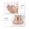 Gel Silicone Toe Straightener and Separator for Overlapping Toes, Hallux Valgus and Crooked Toes view 2