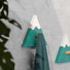 BioKinder Mountain Wall Hook, Solid Pine, Ocean Blue view 2