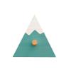 BioKinder Mountain Wall Hook, Solid Pine, Ocean Blue view 3