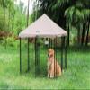 Portable Dog Run with Roof and Sun Shade, Approx. 140 x 140 x 152 cm view 1