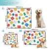 Washable, Non-Slip Cat Blanket for Indoor Use, 50.8 x 61 cm, Colorful Building-Block Pattern, 3-Pack view 3