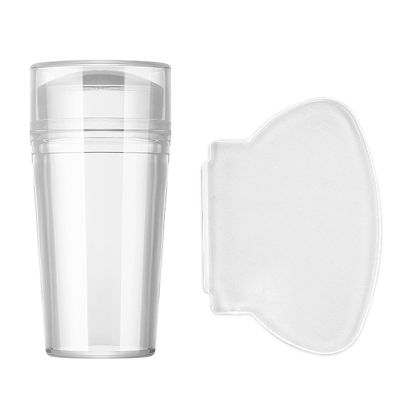 Clear Silicone Nail Stamper with Scraper
