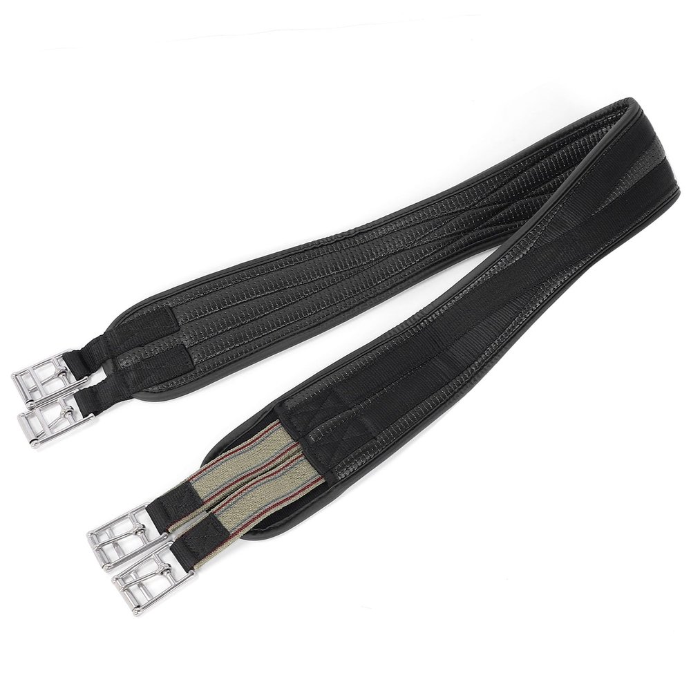 Treeless Horse Girth, 100 cm PU Leather, Stainless Steel Buckle
