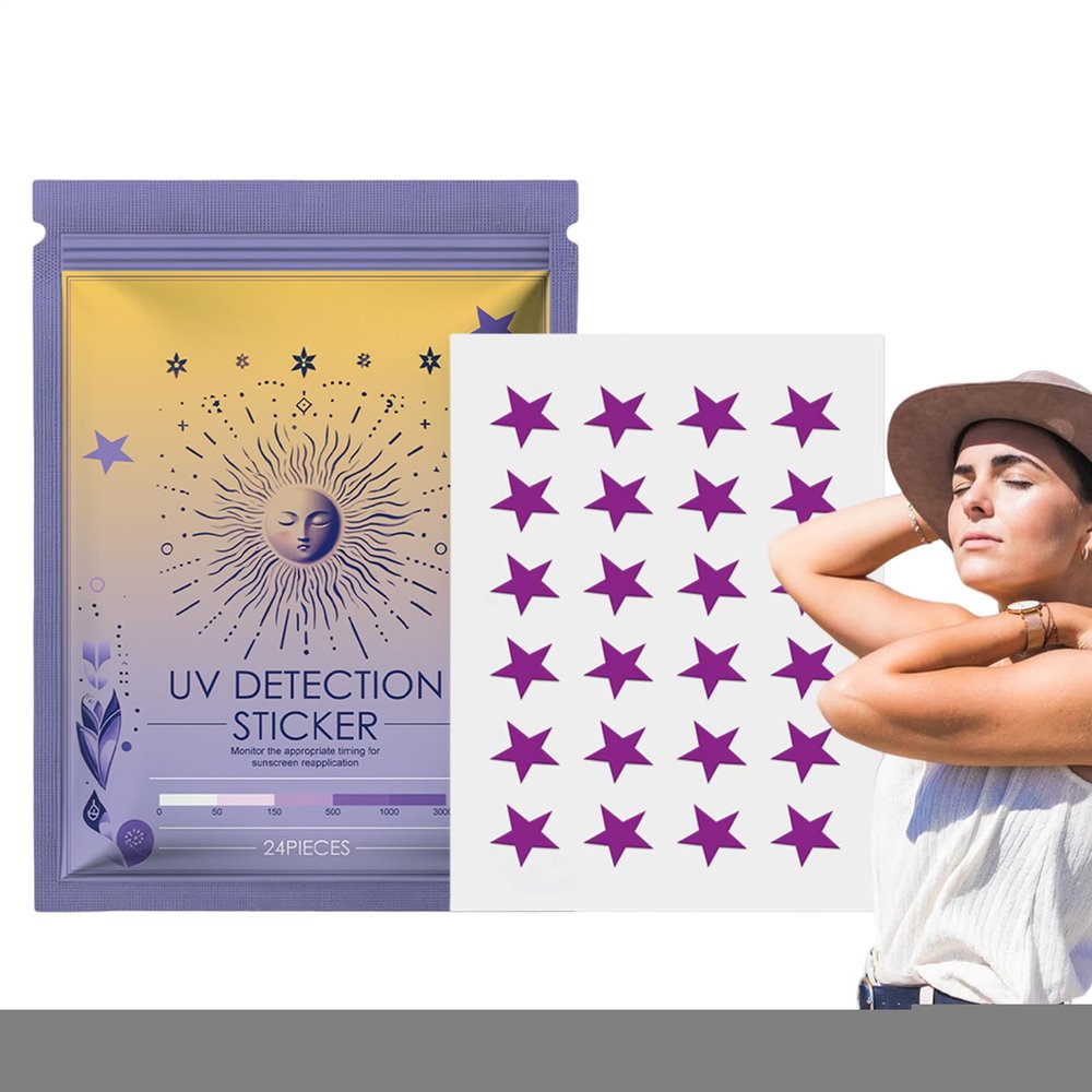 UV Sun Protection Stickers, Wearable SPF Sensor Patches for the Face