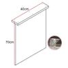 AITEKODVG Transparent Acrylic Table Leg Set, 40 × 70 cm view 4