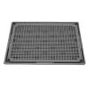 Qcwwy Litter Mat with Honeycomb Surface, Dark Gray view 2