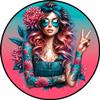 Edible Cake Topper, Tattoo Girl, 20 cm, TG08 view 1
