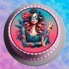 Edible Cake Topper, Tattoo Girl, 20 cm, TG08 view 2