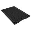 Qcwwy Kitty Kitty Double-Layer Litter Mat, Easy to Clean, Black view 4