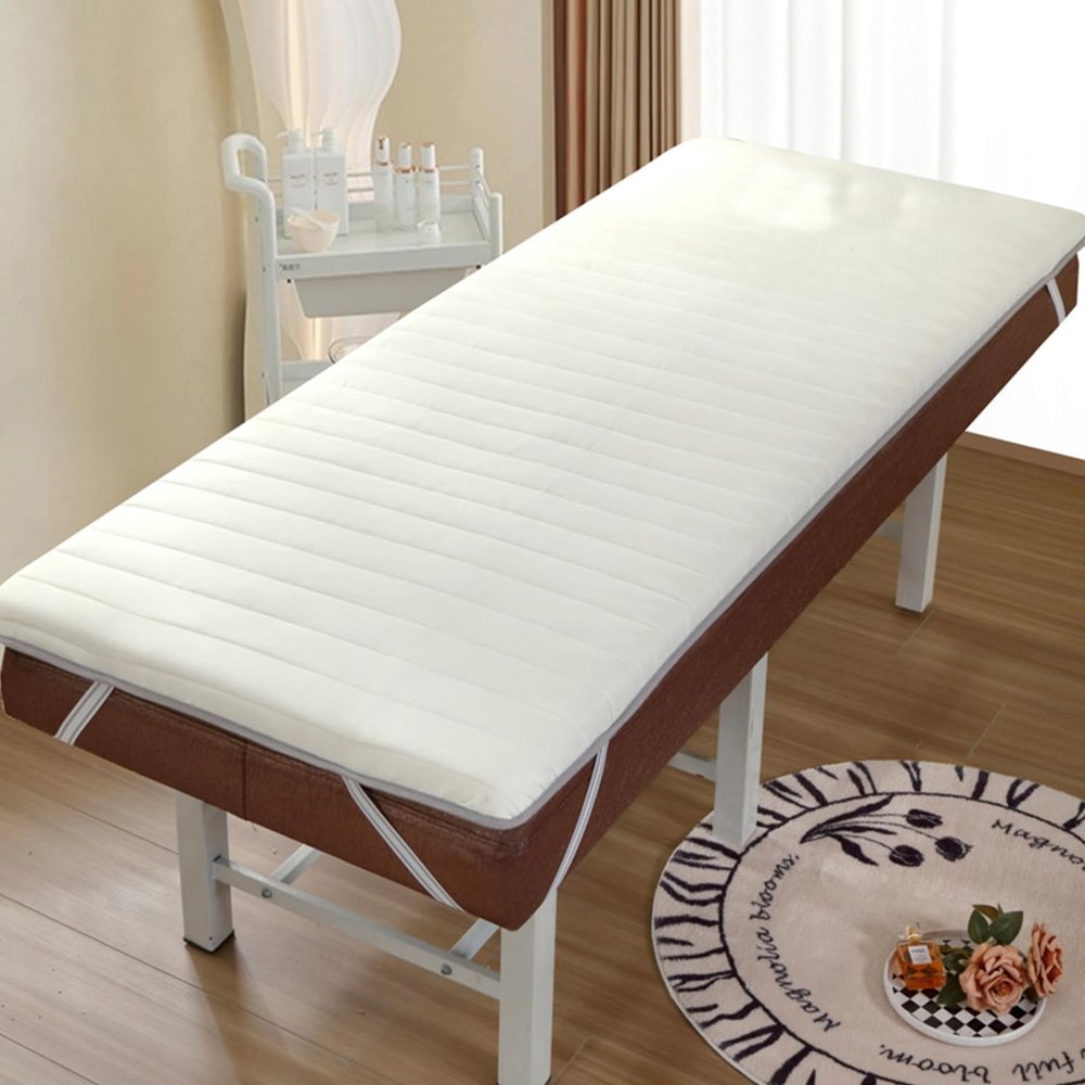Beige 190 x 75 cm Lash Bed Mattress Topper, 4 cm Thick
