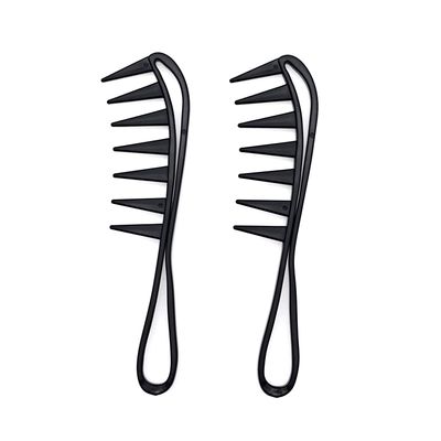 JZK 2-Pack Extra-Wide Tooth Combs for Wavy and Curly Hair