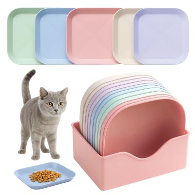 Cat Bowl Set - 10 Pieces in 5 Colors