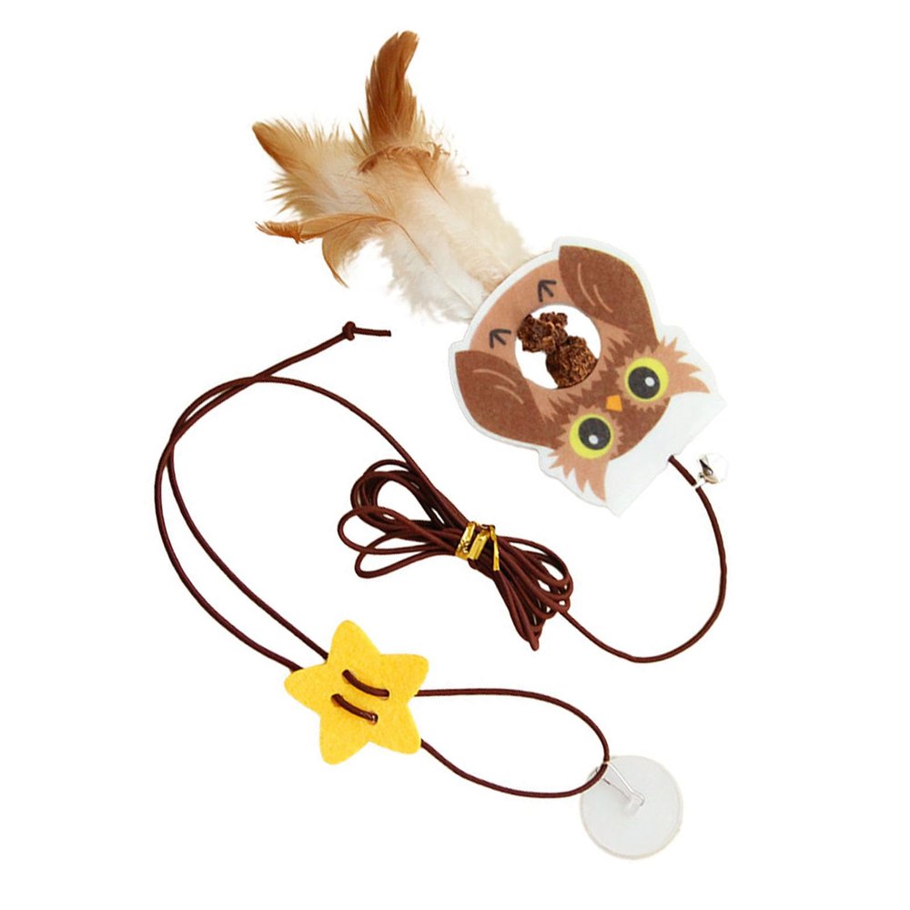 Naroote Hanging Cat Toy with Adjustable Adhesive Hook