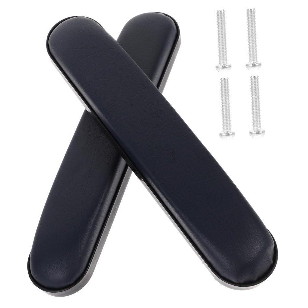 BIUDECO 2-Piece PVC Sponge Armrest Pads for Wheelchairs, Blue