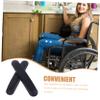 BIUDECO 2-Piece PVC Sponge Armrest Pads for Wheelchairs, Blue view 2