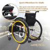 CFMAIF Folding Lightweight Aluminum Wheelchair, Self-Propelled, 38 cm/14.9 in Seat, Red view 4