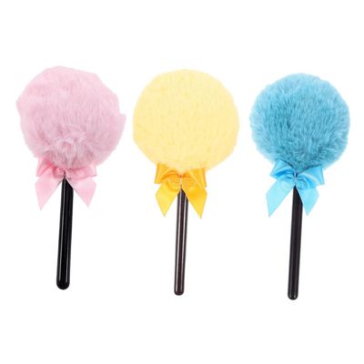 Healvian 3-Piece Fluffy Powder Puffs with Soft Plush Handles